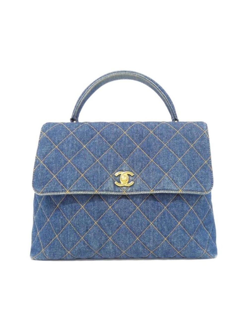 Chanel Vintage Bag Denim Blue